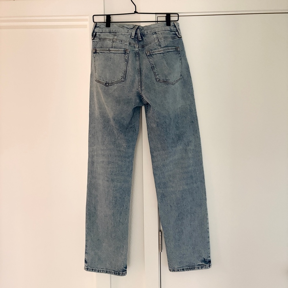 Good American Good Icon Straight Jeans (Indigo 712) - Picture 5 of 8